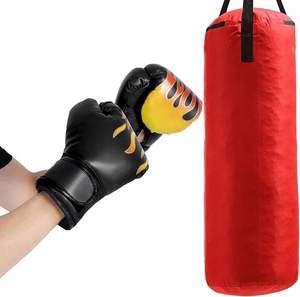 Guantes Mma Guantes de boxeo con logotipo personalizado profesional Guantes de boxeo de cuero Pu personalizados Los mejores guantes de boxeo de entrenamiento de Muay Thai - Product Image 4