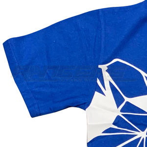 Conception personnalisée OEM T-shirts imprimés pour hommes Coupe ample Trendy Casual Sports Fashion Blue Tees Stock Vente en gros - Product Image 5