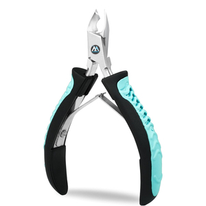 Coupe-cuticules avec poignée antidérapante, coupe-cuticules professionnel, lames tranchantes, pinces à cuticules à double ressort pour le soin des ongles - Product Image 1