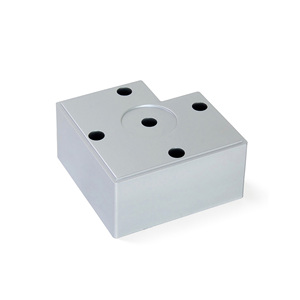 Emuca Set di 4 Alumix 7 gambe mobili 45mm di altezza in plastica con alluminio verniciato per mobili per la casa e l'ufficio - Product Image 3