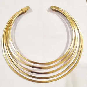 Bohemian Fashion Design Brass Choker Necklaces Women Fashion jewelry fashion jewelry brass choker GC-NK-101