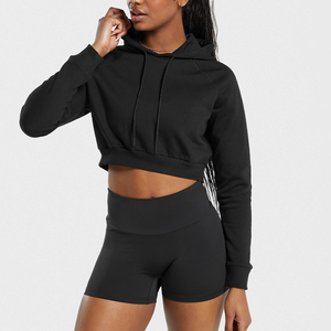 Sweat à capuche zippé en tricot spandex de couleur unie personnalisé pour femmes polaire confortable pour l'hiver avec col à capuche imprimé Logo avant - Product Image 1