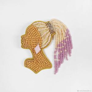 Handmade Beaded Brooches Artisan Seed Bead Pin Jewelry <b>for</b> <b>Women</b> Ethnic Tribal Accessories <b>for</b> Saree <b>Dress</b> Coat and Bags - Product Image 2