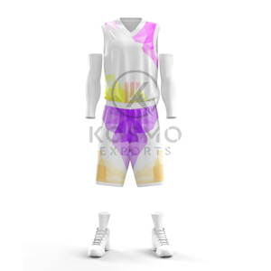 เครื่องแบบบาสเก็ตบอลชุดบาสเก็ตบอลสำหรับเยาวชนเครื่องแบบทีมใหม่ดีไซน์ไม่ซ้ำใครออกแบบได้ตามต้องการ - Product Image 5