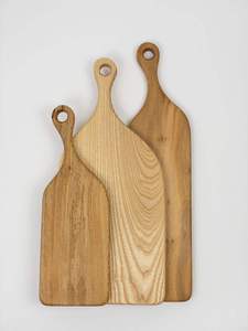 ชุดเครื่องครัวไม้ไผ่เขียงขนาดใหญ่พิเศษทนทานพร้อมที่จับสำหรับเตรียมอาหารในบ้านและสับร้านอาหาร - Product Image 2