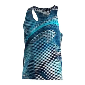 เสื้อเจอร์ซีย์ผู้ชายสีฟ้า - โลโก้สั่งทำพิเศษ & แห้งเร็ว สำหรับฤดูร้อน รับผลิตแบบ OEM/ODM - Product Image 2