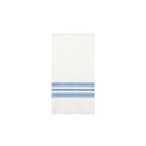 Serviettes blanches 48x48cm Horizonte Blue Print pliées 1/8 Bambulux Eco 300pcs B2B - Product Image 1
