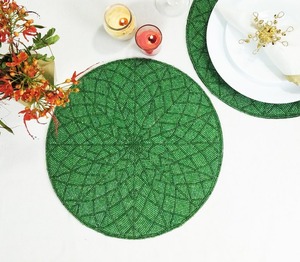 โรงงานขายส่ง ผ้ารองจานและผ้าปูโต๊ะอาหารหรูหราแบบสั่งทำ เป็นมิตรกับสิ่งแวดล้อม ประดับด้วยลูกปัด งานปักมือ สำหรับใช้ในบ้าน 001 - Product Image 5