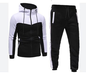 Sudadera Deportiva con Capucha y Cremallera Completa para Hombre, de Peso Medio, Poliéster/Algodón, Transpirable, Ecológica, Anti-UV, para Correr, Invierno, Color Sólido - Product Image 1