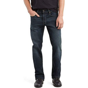 Novedad de 2023, pantalones vaqueros ajustados de tiro alto para hombre, hechos a medida, con estampado blanco, estilo Boyfriend, ropa de calle clásica, tejido de color oscuro - Product Image 1