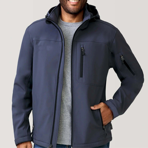 Vente en gros Veste de sport personnalisée unisexe Softshell Design uni et élégant avec revêtement coupe-vent et imperméable pour l'hiver en plein air - Product Image 5