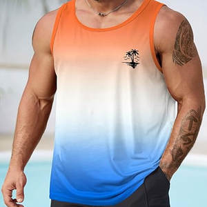 Chaleco de sublimación de secado rápido de punto transpirable de poliéster deportivo al por mayor de fabricante camisetas sin mangas de maratón para correr personalizadas - Product Image 2