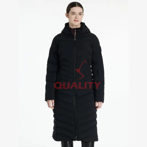 Abrigo largo de equitación para mujer de primera calidad 2025 impermeable transpirable Elegante ropa de abrigo ecuestre chaqueta de entrenamiento servicio OEM - Product Image 6
