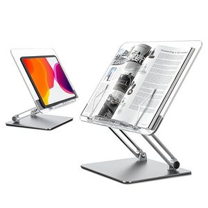 Artfulcosmos - Soporte de Acrílico para Libros, Ajustable, Plegable, Transparente, para Exhibición en Escritorio, para Uso en el Hogar y la Oficina - Product Image 1