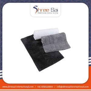 Tapis de bain en polyester personnalisés nouveautés faites à la main du fabricant indien à bas prix de gros - Product Image 5