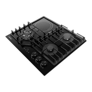 מפעל-כיריים גז 4 מבער באיכות גבוהה עם כיריים אינדוקציה מובנית ותכונות הגנה מרובה בטיחות - Product Image 3