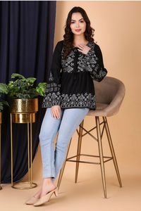 Top de mujer de manga larga para trabajo regular y de oficina de la mejor calidad disponible a precio mayorista de India - Product Image 3