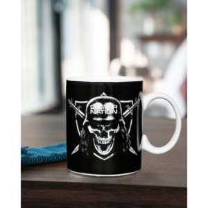 Mug à café en céramique Slayer Nation au design vintage, capacité 400 ml, couvercle isolant, modèle ODM à motifs pour boissons chaudes et thé - Product Image 2