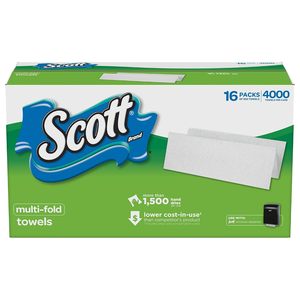 Scott Professional Multifold <b>Paper</b> Towels (08009), 9.2” x 9.4”, (4000 Towels per Case) - Product Image 3