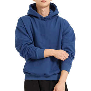 Sudaderas con capucha y sudaderas para hombre con estampado de peso pesado en blanco liso pesado 100% algodón hombro caído - Product Image 3