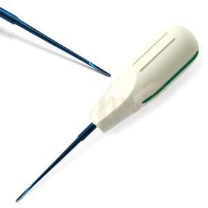 Juego de Instrumentos dentales recubiertos de titanio azul de 8 piezas, elevadores de cirugía de implante de ligamento reutilizables, acero plástico hecho a mano Manual - Product Image 3