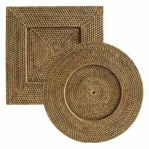 Assiette de présentation en rotin écologique, assiette de salle à manger légère faite à la main, fabricant en gros du Vietnam - Product Image 4