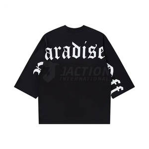 Latest Style Puff Printing <b>T</b>-<b>Shirt</b> Street Wear Custom Printed Logo Loose Fit Wholesale Price Puff Printing <b>T</b>-<b>Shirt</b> For <b>Men</b> - Product Image 2
