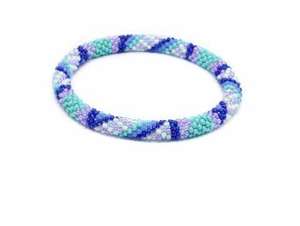 Pulsera de cuentas de arco iris brillante para días de diversión Pulsera de cuentas inspirada en el océano para amantes de la playa de MD Handicraft - Product Image 2