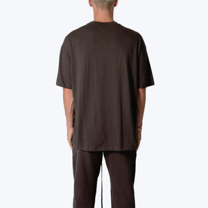 เสื้อยืดพิมพ์ลายถักทรงโอเวอร์ไซส์สำหรับผู้ชายผ้าคอตตอนเนื้อหนาใส่สบายเป็นมิตรกับสิ่งแวดล้อมและแห้งเร็ว - Product Image 6