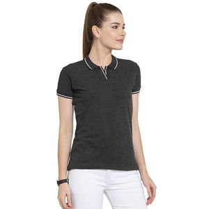 Polo de mujer de alto impacto Diseño personalizado Camiseta de calidad premium Longitud corta Venta caliente Top Mejor precio Polo de mujer - Product Image 4