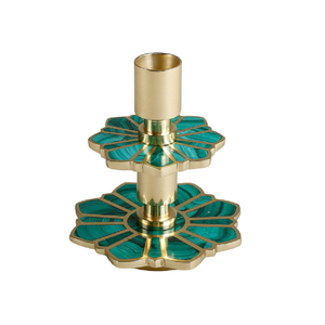 Candelabro de aluminio hecho a mano con diseño único y acabado antiguo para decoración del hogar, centros de mesa, candelabro de metal elegante - Product Image 4