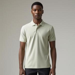 Camiseta Polo Clásica para Hombre, Tejido Suave y Cómodo, Cierre de Botones, Estilo Casual Elegante para Negocios, Uso Casual y al Aire Libre - Product Image 1