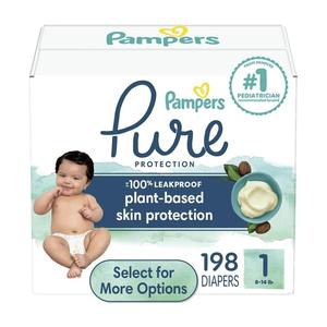 Pour Pampers Pure Protection Pantalon Jetable Hypoallergénique Premium XXL NB Taille 198 Compte Un Mois D'approvisionnement Coton Gratuit pour - Product Image 1