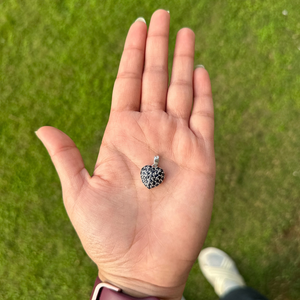 Vente chaude Produits 925 Sterling Silver Véritable Coeur Forme Bleu Saphir Pendentif Pour Les Femmes Nouveautés Bijoux Magnifique - Product Image 4