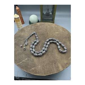 Perle di Preghiera Artigianali, Leggere ed Eleganti in Argento Sterling 925 - 33 grammi 26 cm - Product Image 1