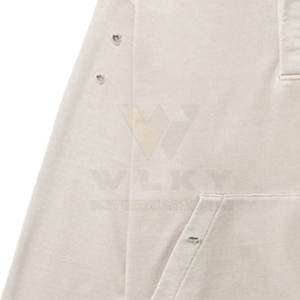 2024 Custom Logo Printed Men's Distressed Hoodies High Quality <b>Thermal</b> <b>Fleece</b> Acid Washed Techniques Puff Techniques Sets Winter - Product Image 6