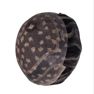 ท็อปเปอร์ผมและวิกผม 100% ผมแท้ จีน เรมี่ เวอร์จิ้น โปรเธซิส ทัส แฮร์ บีดี เลซ ฟรอนท์ วอเตอร์เวฟ - Product Image 3