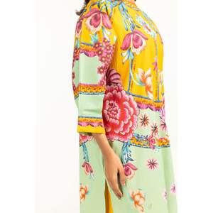 Conjunto de Dos Piezas Estilo Bohemio con Textura Ondulada IPST-44762, Traje de Crepé con Mangas Tres Cuartos y Largo hasta la Rodilla, Talla XXS para Primavera/Verano - Product Image 5