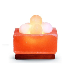 Himalayan hand carved craft crystal Organic Material salt night <b>ball</b> shape Himalayan salt lamp Fire <b>Bowl</b> with round <b>ball</b> - Product Image 2