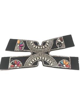 Sandales et pantoufles en gros avec strass sur l'avant-pied et le dessus, dessus de sandale en strass semi-finis, vente directe d'usine - Product Image 1