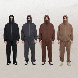 AutumnWinter Nouveau Produit Masqué Zip Ups 360g En Peluche Épaissie Zipper Pull À Capuche Zipper Hoodies - Product Image 3