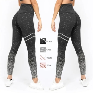 Mallas de yoga sublimadas, pantalones de gimnasio para Fitness, gimnasio, mallas de entrenamiento, cintura alta, OEM personalizado - Product Image 5