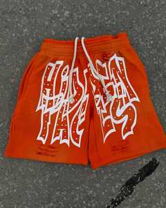 Ensembles courts d'automne avec logo brodé personnalisé pour hommes 100% coton respirant grande taille survêtements d'automne ensemble de shorts d'automne pour hommes - Product Image 3