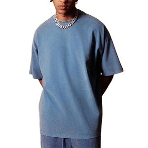 Haute Qualité Lavage À L'acide Hommes Blanc T-shirt Unisexe Coton 320Gsm Unisexe Surdimensionné Vintage De Luxe T-Shirts Pour Le Prix Pas Cher - Product Image 2