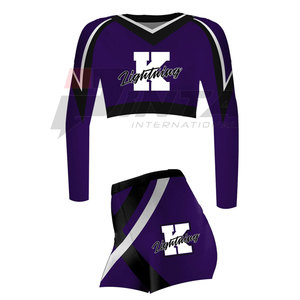 OEM Service Private Label Cheerleading Uniform-High Quality Breathable & Comfortable Spandex/Polyester All Season Low MOQ - Product Image 5