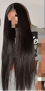 Cheveux indiens Remy de qualité naturelle non traités 20-26 pouces longueur étirée Style crépus dentelle perruques tissage Extensions de cheveux humains - Product Image 5