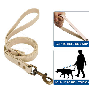 Prix usine Collier de chien en cuir personnalisé et laisse assortie Collier de chien en cuir véritable de haute qualité - Product Image 3