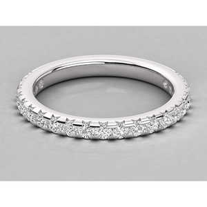 Anillo Brillante de Oro de 9K para Mujer con Diamante Cultivado en Laboratorio de Corte Redondo Estilo Solitario - Product Image 1