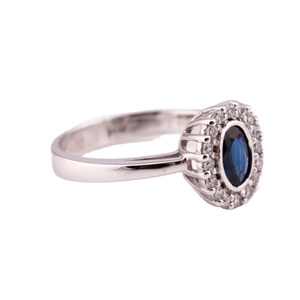 Bague en or jaune 18 carats extra R-6724 avec diamant taille princesse de qualité supérieure Bijoux personnalisés de style classique pour femmes pour les fêtes - Product Image 1