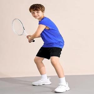 เสื้อกล้ามสำหรับเด็กผู้ชายเสื้อนุ่มและทนทานเสื้อเจอร์ซีย์แขนกุดทรงพอดีตัวและมีสไตล์สำหรับชุดลำลองฤดูร้อน - Product Image 5